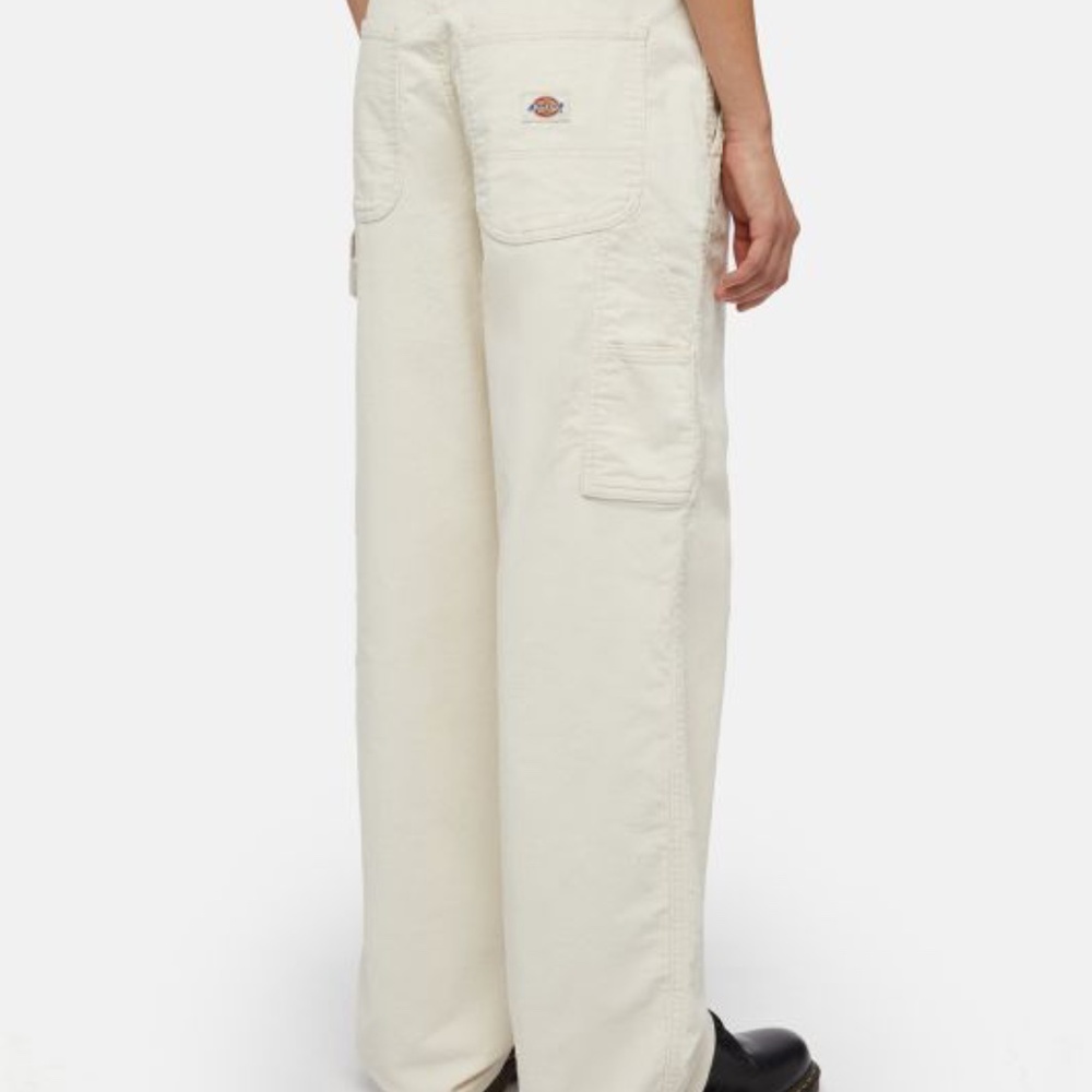 NWOT Dickies High Rise White carpenters pants/ Jeans with Classic Design